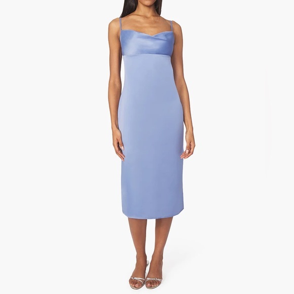 WeWoreWhat Dresses & Skirts - NWT WeWoreWhat Slate Blue Cowl Midi Dress